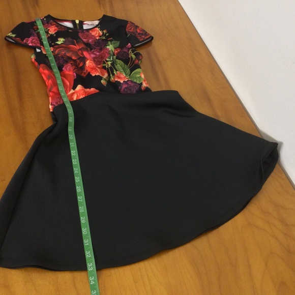 Ted Baker London Xylee Skater Mini Dress Size 0 00 In Floral Print Preppy Women - Picture 11 of 13
